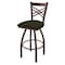 Holland Bar Stool Co 30" Swivel Bar Stool, Bronze Finish, Canter Pine Seat 82030BZ010 - alternate 1